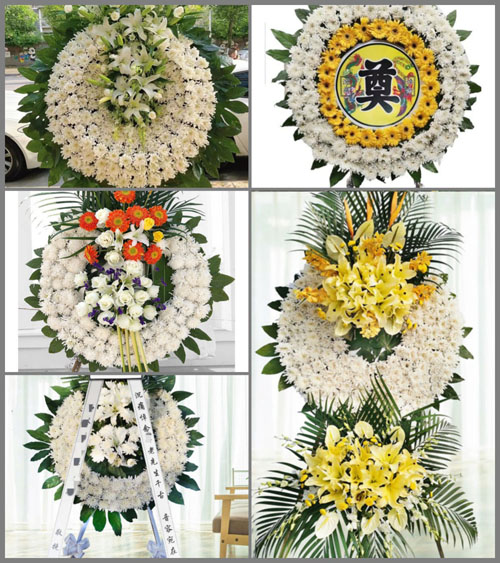 山西长治襄垣县下良镇强计村花圈速递
